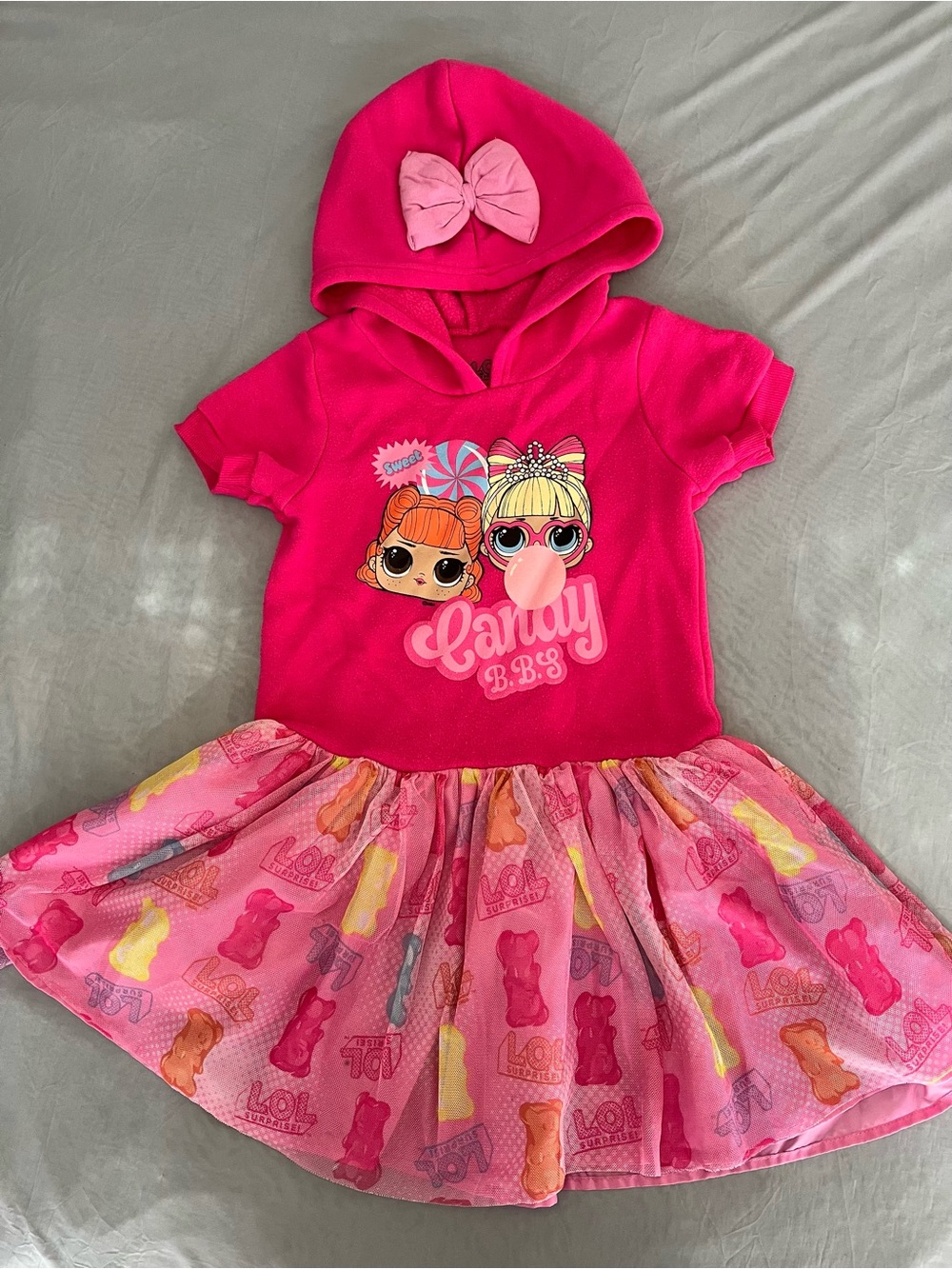 L.O.L Surprise! Girl’s Hooded Dress - Size S (6/6x)